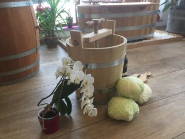 Krautfass 50 l Holzfass für Pökelfass, Surfass und Einsuren zum Einlegen von Sauerkraut